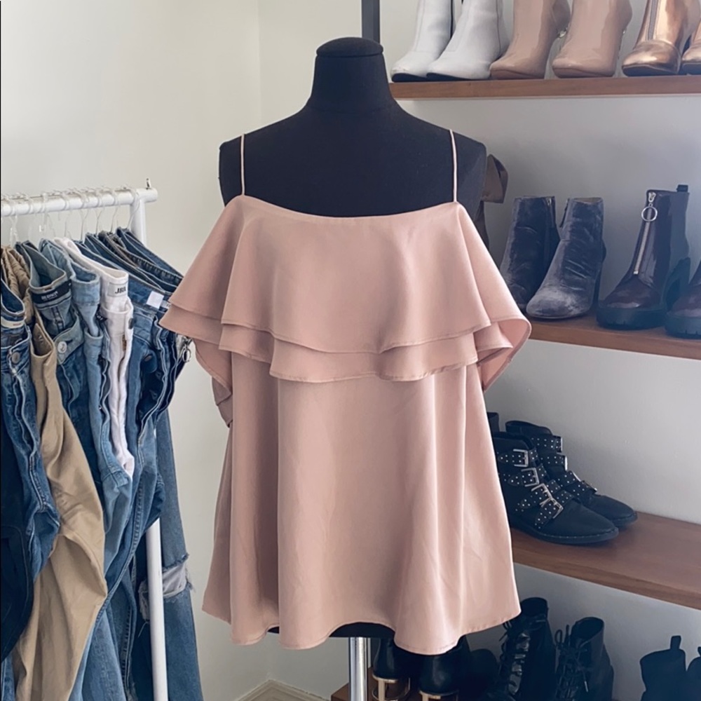 Forever 21 Dressy Champagne Colored Top ✨